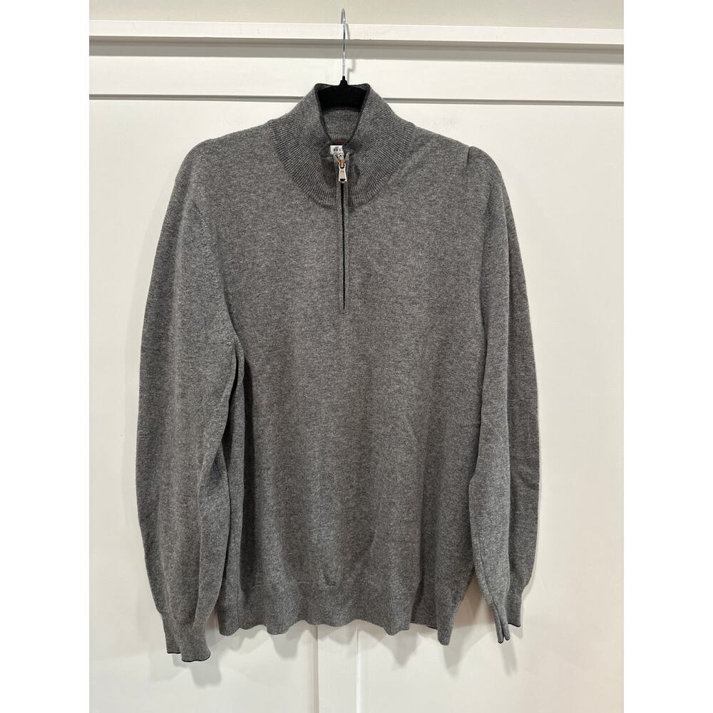 Brunello Cucinelli Cashmere 1/2 Half Zip Sweater Size 56(XXL)